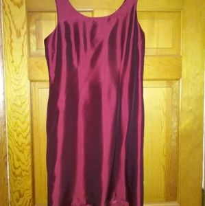 Red Sleeveless Dress with Embelled Jacket